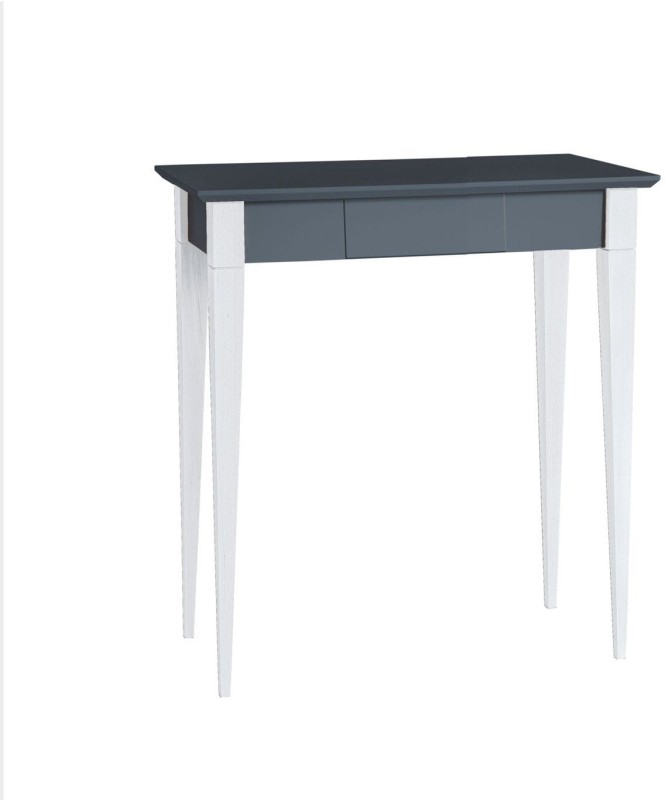 Biurko MIMO 65x40cm z szufladą Grafitowe Nogi Białe