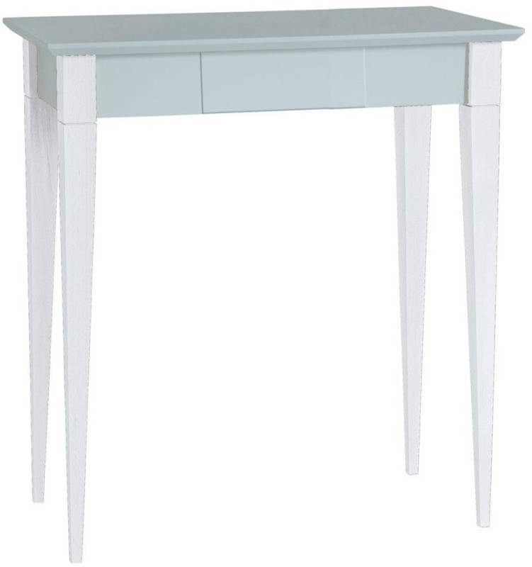 Biurko MIMO 65x40cm z szufladą Jasnoszare Nogi Białe