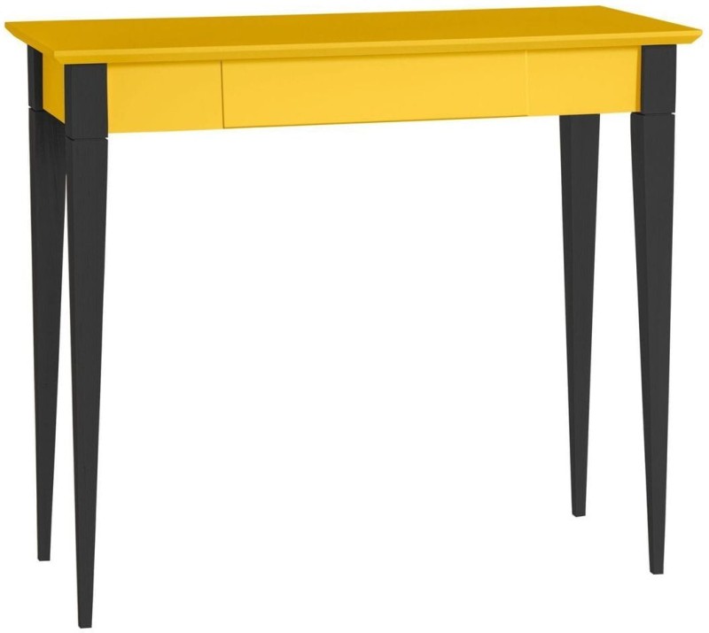 Biurko MIMO z szufladą Żółte Nogi Czarne