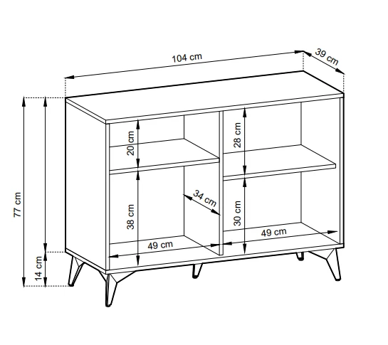 Komoda Diamond 104 cm