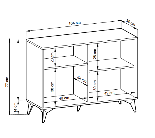 Komoda Diamond 104 cm
