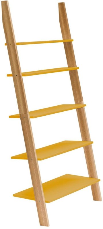 Regal Drabinka ASHME 85x35x180cm Ciemna Cytryna