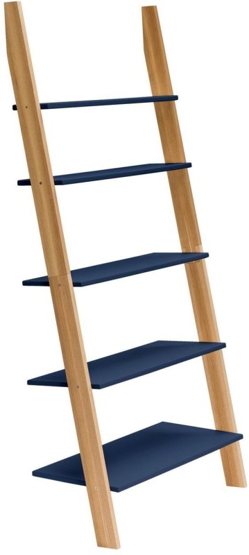 Regal Drabinka ASHME 85x35x180cm Granatowa
