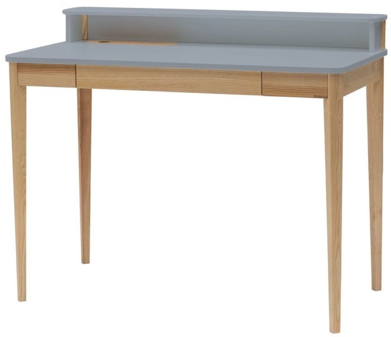 Biurko ASHME Jesionowe 110x56x75cm z szufladą Ciemnoszare