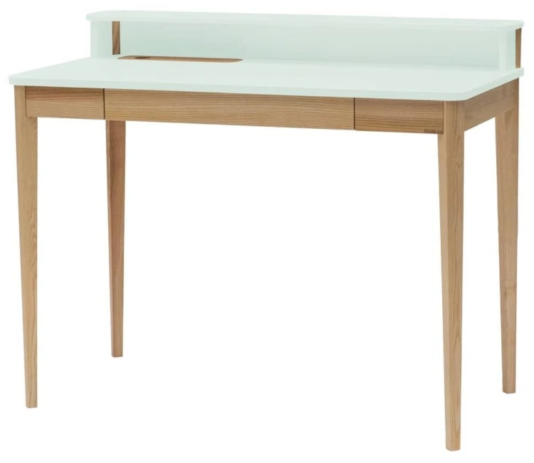 Biurko ASHME Jesionowe 110x56x75cm z szufladą Ulotny Mietowy