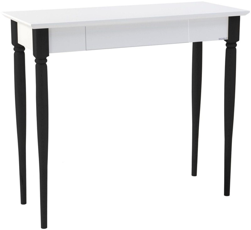 Biurko MAMO z Szufladą Czarne Nogi Białe
