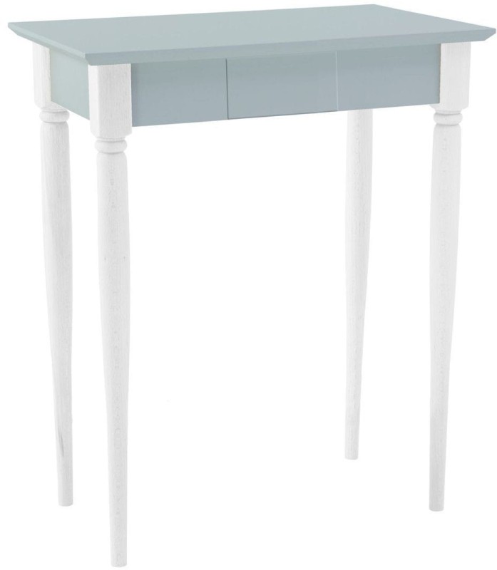 Biurko MAMO z Szufladą 65x40-cm Białe Nogi Jasnoszare