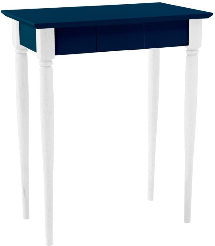 Biurko MAMO z Szufladą 65x40-cm Białe Nogi Petrol Blue