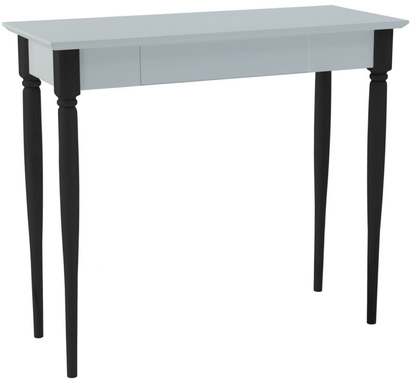 Biurko MAMO z Szufladą Jasnoszare Czarne Nogi