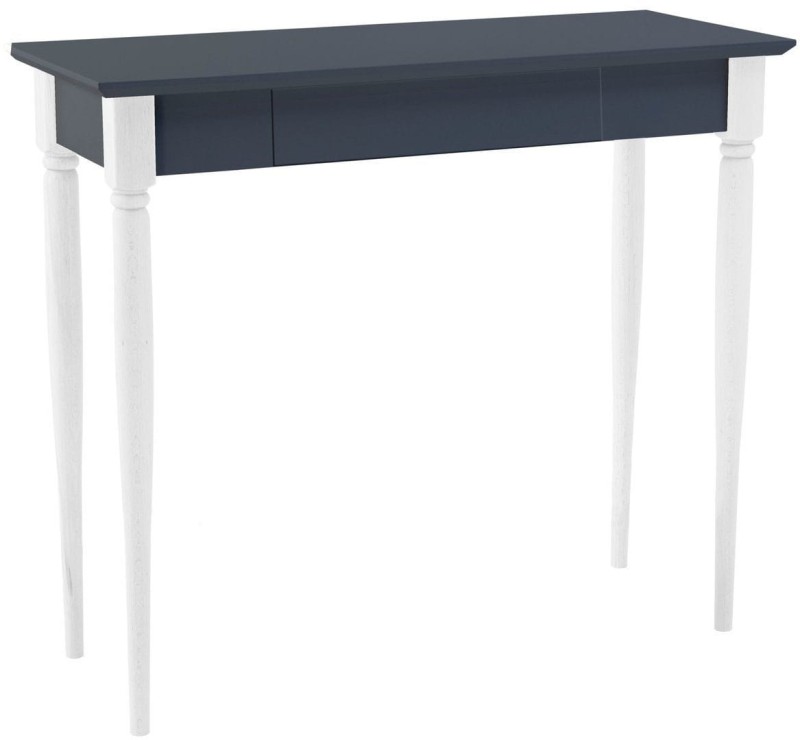 Biurko MAMO z Szuflada 85x40cm Grafitowe Biale Nogi