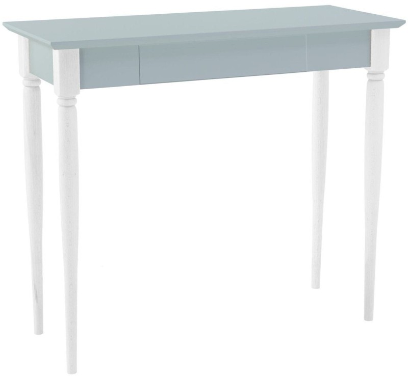 Biurko MAMO z Szuflada 85x40cm Jasnoszare Biale Nogi