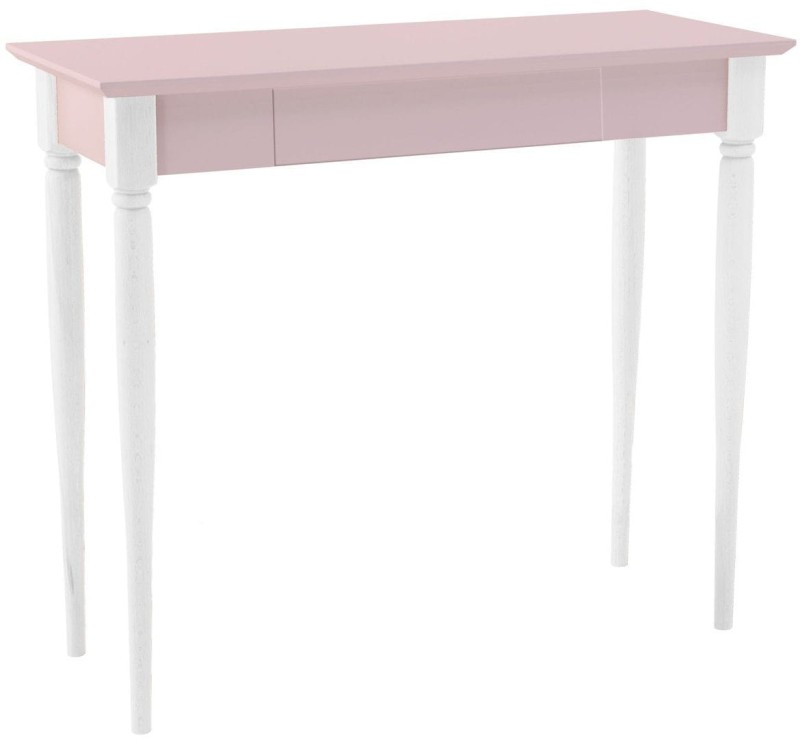 Biurko MAMO z Szuflada 85x40cm Różowe Biale Nogi