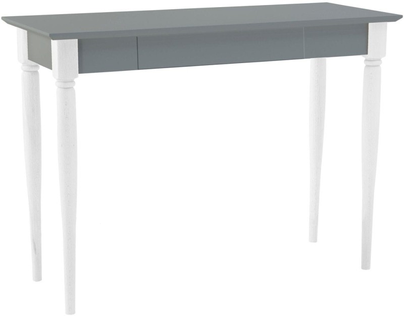 Biurko MAMO z Szufladą 105x40cm Ciemnoszare Biale-Nogi