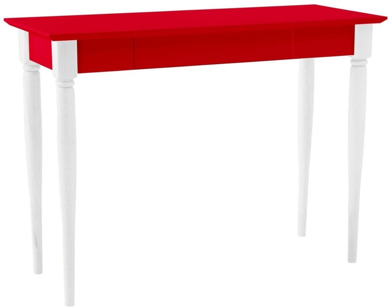 Biurko MAMO z Szufladą 105x40cm Czerwone Biale-Nogi