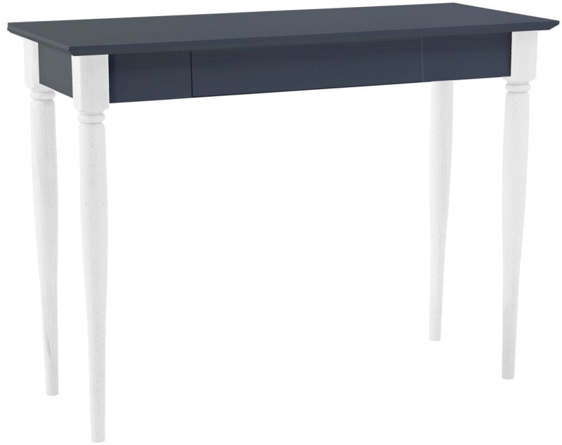 Biurko MAMO z Szufladą 105x40cm Grafitowe Biale-Nogi