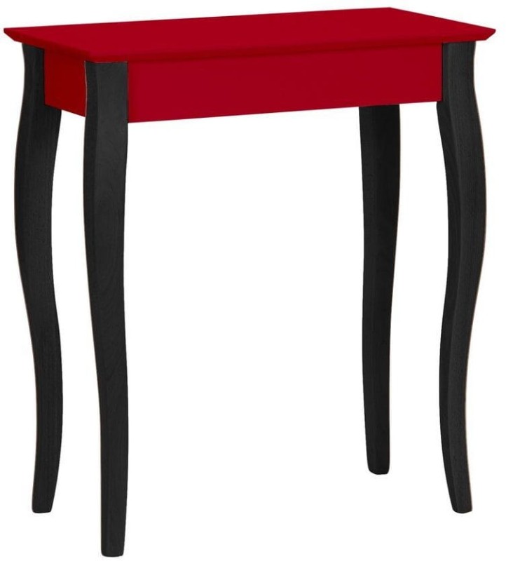 Konsola LILLO 65x35cm Czarne Nogi Czerwona