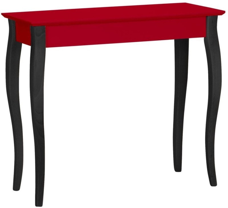 Konsola LILLO 85x35cm Czarne Nogi Czerwona