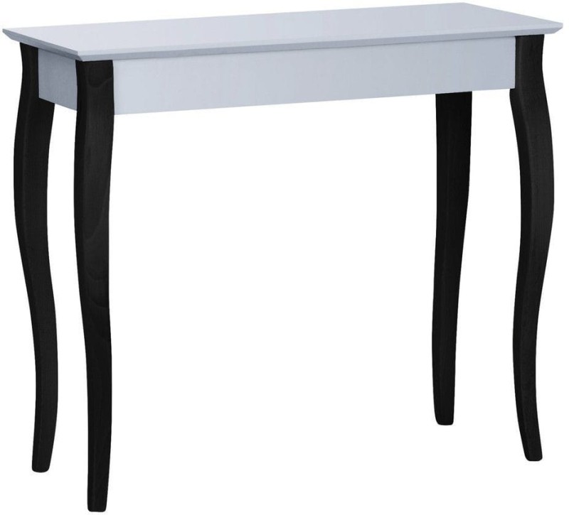 Konsola LILLO 85x35cm Czarne Nogi Jasnoszara