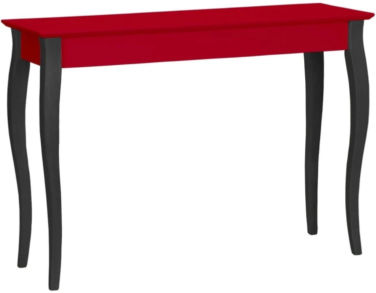 Konsola LILLO 105x35cm Czarne Nogi Czerwona