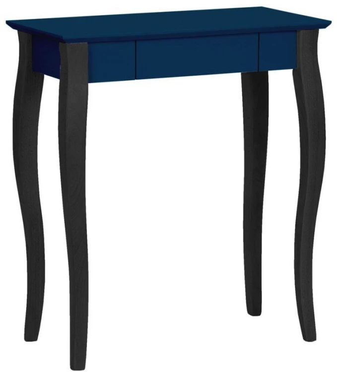 Biurko LILLO 65x40cm Petrol Blue Czarne Nogi