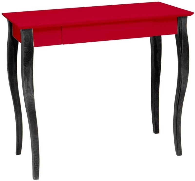 Biurko LILLO 85x40cm Czarne Nogi Czerwone