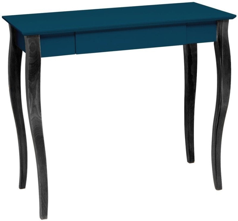Biurko LILLO 85x40cm Czarne Nogi Petrol Blue