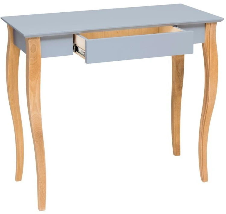 Biurko LILLO 85x40cm Jasnoszare szuflada