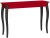 Biurko LILLO 105x40cm Czerwony Czarne Nogi