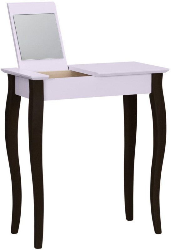 Toaletka LILLO z Lusterkiem 65x35cm Czarne Nogi Rozowa