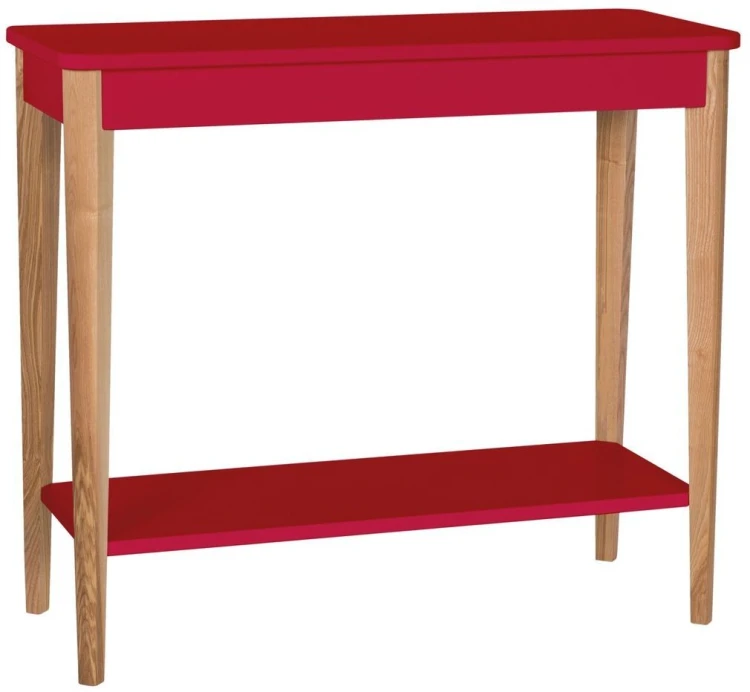 Konsola Jesionowa ASHME 85x35cm Czerwona