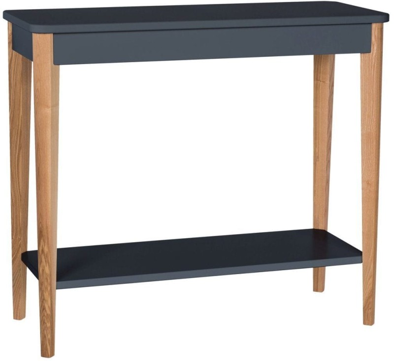 Konsola Jesionowa ASHME 85x35cm Grafitowa