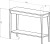 Konsola Jesionowa ASHME 105x35cm wymiary