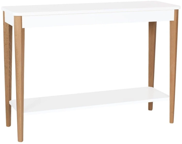 Konsola Jesionowa ASHME 105x35cm Biala