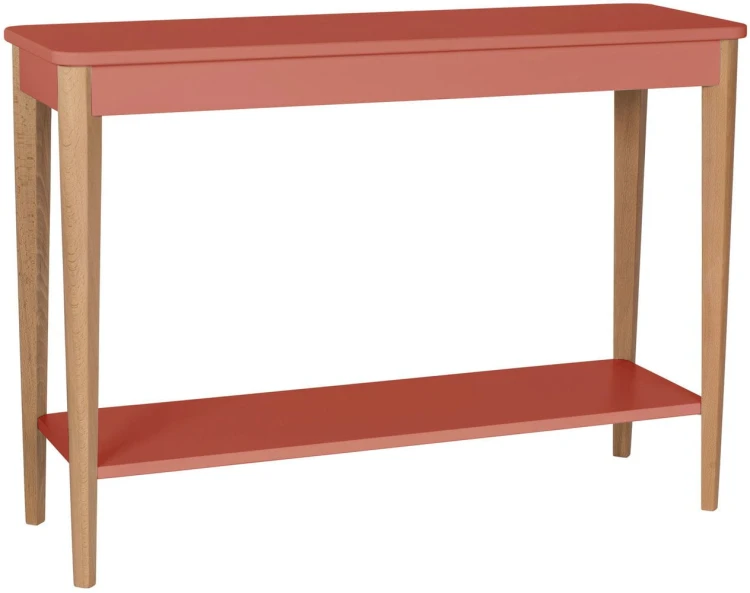 Konsola Jesionowa ASHME 105x35cm Ciemny Koralowy