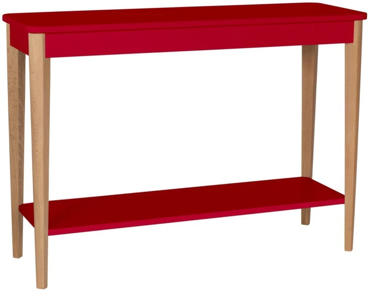 Konsola Jesionowa ASHME 105x35cm Czerwona