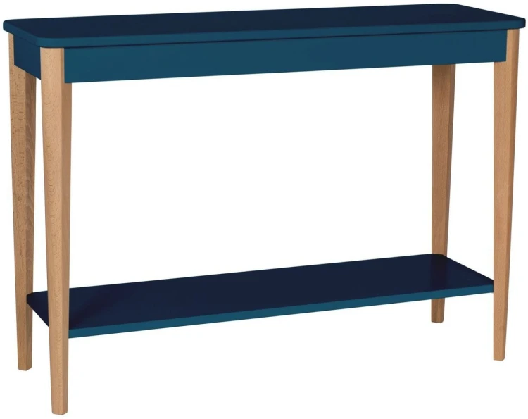 Konsola Jesionowa ASHME 105x35cm Petrol Blue
