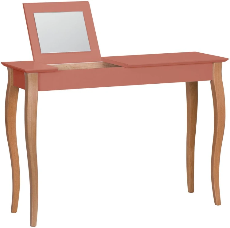 Toaletka LILLO z Lusterkiem 105x35cm Ciemny Koralowy