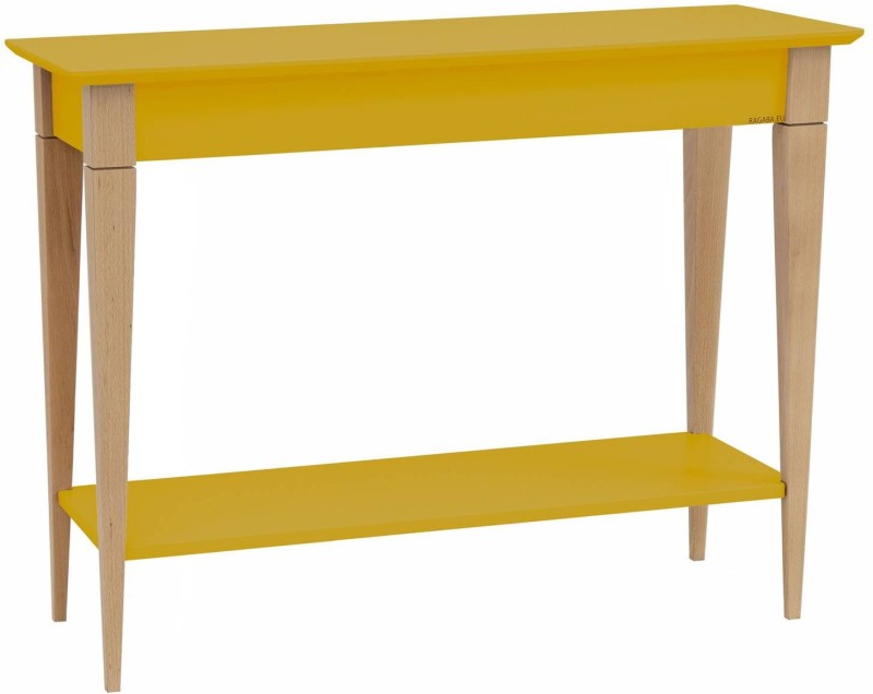 Konsola MIMO z Półką 105x35cm Ciemna Cytryna