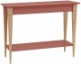 Konsola MIMO z Półką 105x35cm Ciemny Koralowy