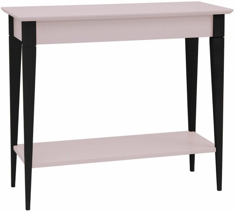 Konsola MIMO z Półką 105x35cm Czarne Nogi Rozowa