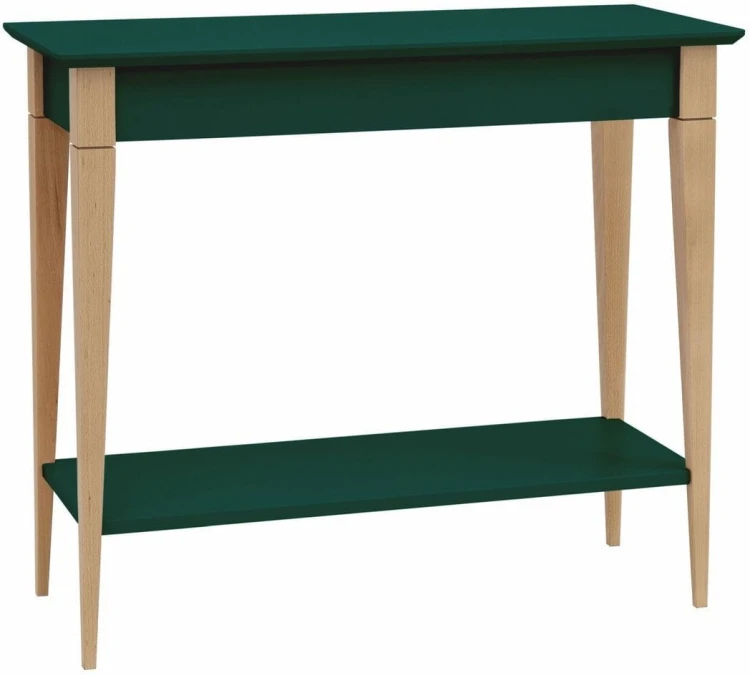 Konsola MIMO z Półką 85x35cm Zielony Butelkowy