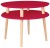 Stolik Kawowy UFO medium sr.57cm wys.45cm Czerwony