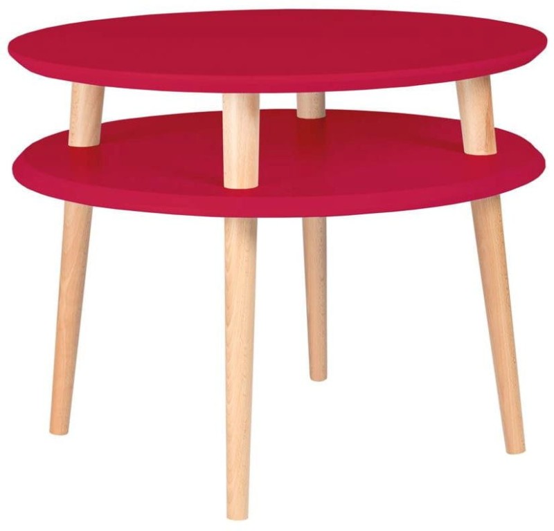 Stolik Kawowy UFO medium sr.57cm wys.45cm Czerwony