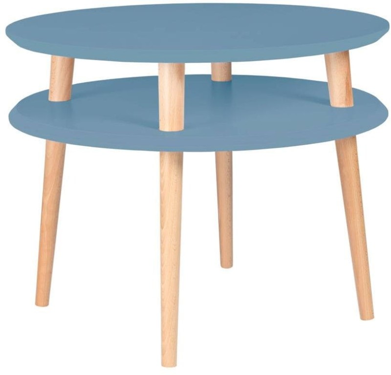 Stolik Kawowy UFO medium sr.57cm wys.45cm Delikatny Niebieski