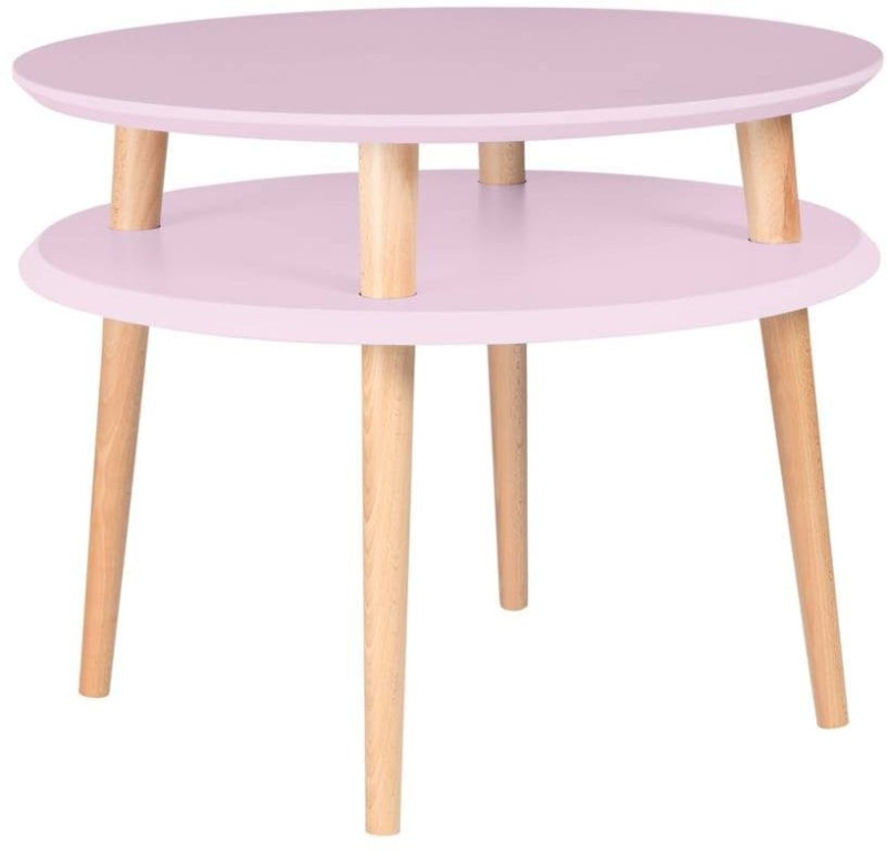 Stolik Kawowy UFO medium sr.57cm wys.45cm Rozowy