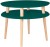 Stolik Kawowy UFO medium sr.57cm wys.45cm Zielony Butelkowy