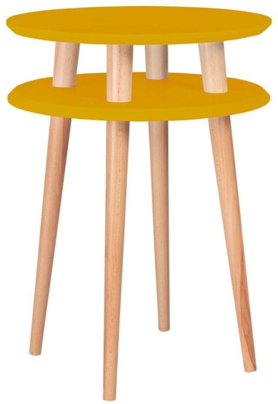 Stolik Kawowy UFO śr.45cm wys.61cm Ciemna Cytryna