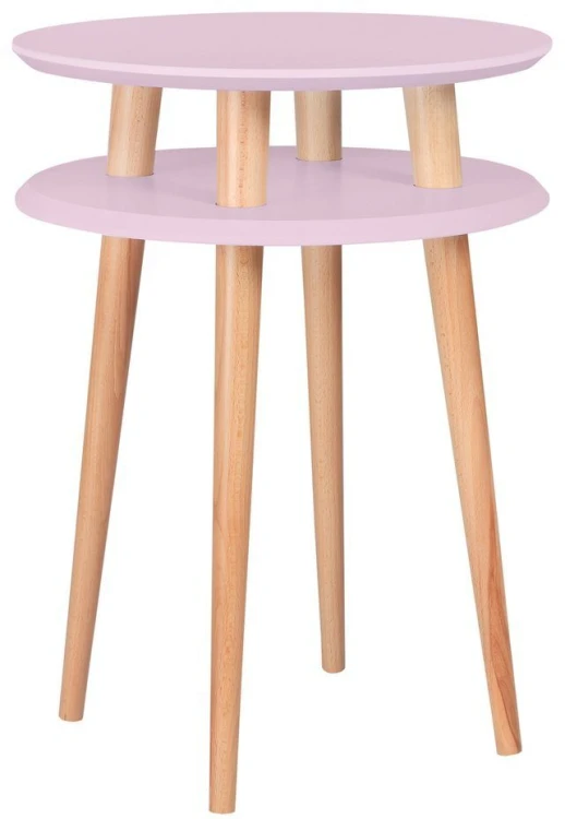 Stolik Kawowy UFO śr.45cm wys.61cm Rozowy