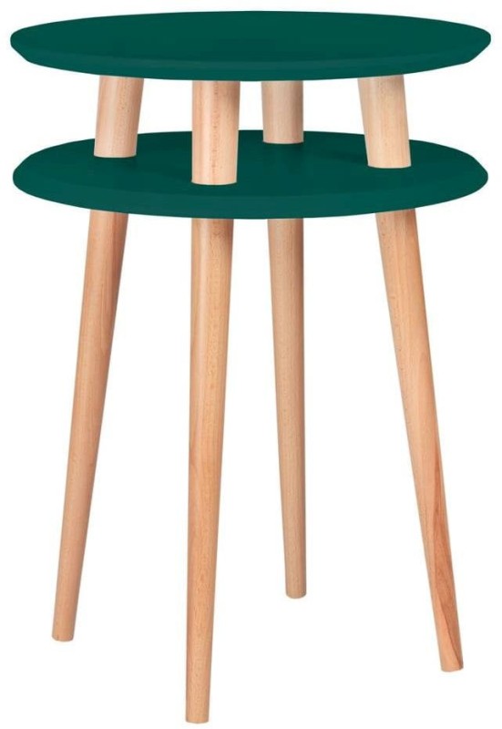 Stolik Kawowy UFO śr.45cm wys.61cm Zielony Butelkowy