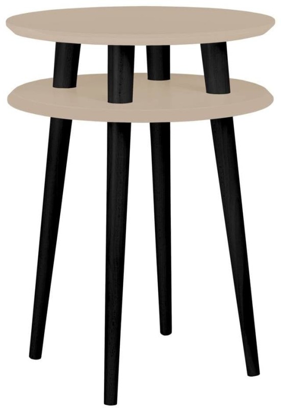 Stolik Kawowy UFO śr.45cm wys.61cm Kawa z mlekiem Czarne Nogi